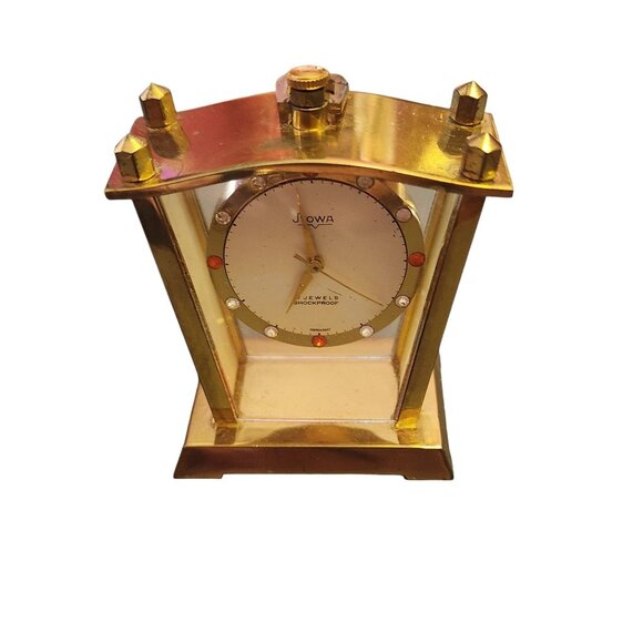 Rare German Made Travel Shock Proof Alarm Carriage Clock By Muster Geschutzt - Picture 1 of 8